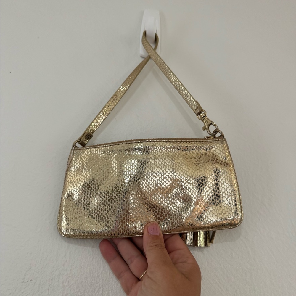 Michael Kors‎ Metallic Gold Wristlet - Picture 5 of 8